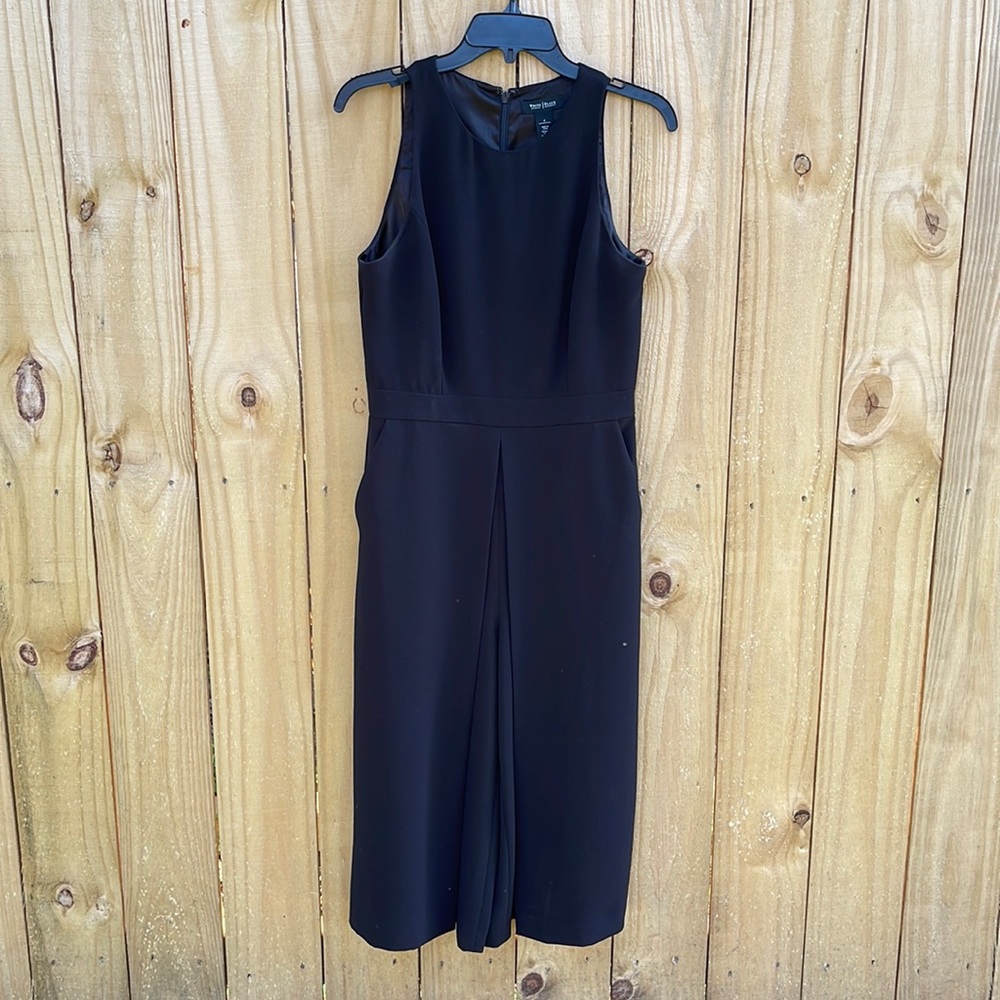 White House Back Market Black Jumpsuit size 6